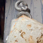 Snake ring Rattlesnake band size 10 sterling silver men women