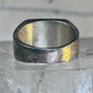 Zuni ring opals ? inlay band with blue stones size 6.7 sterling silver women men