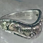 Black Hills Gold Ring leaves wavy band size 8 sterling silver women men