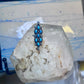 Zuni Ring long Turquoise size 7 sterling silver petite pointe women