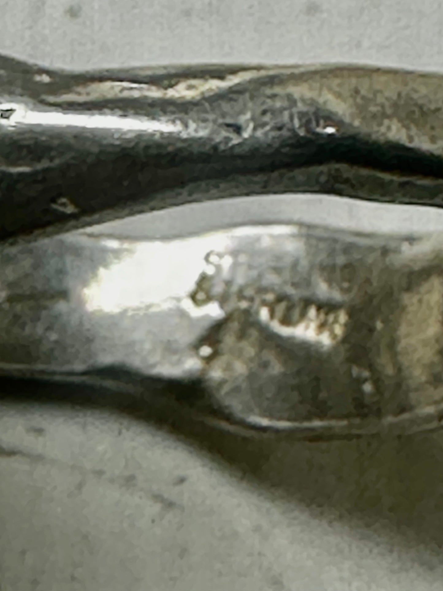 Abstract figurative ring human figure brutalist band size 8 sterling silver figurative brutalist women