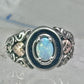 Black Hills Gold Ring opal leaves band size 7 sterling silver women men
