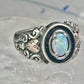 Black Hills Gold Ring opal leaves band size 7 sterling silver women men