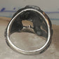 Horse ring horseshoe band southwestern size 5 cowgirl pinky sterling silver women