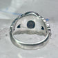 Black Hills Gold Ring opal leaves band size 7 sterling silver women men