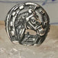 Horse ring horseshoe band southwestern size 5 cowgirl pinky sterling silver women