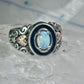 Black Hills Gold Ring opal leaves band size 7 sterling silver women men