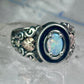 Black Hills Gold Ring opal leaves band size 7 sterling silver women men