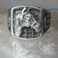 Horse ring horseshoe band southwestern size 10 cowboy sterling silver women men