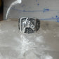 Horse ring horseshoe band southwestern size 10 cowboy sterling silver women men