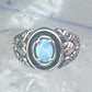 Black Hills Gold Ring opal leaves band size 7 sterling silver women men