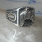 Horse ring horseshoe band southwestern size 10 cowboy sterling silver women men