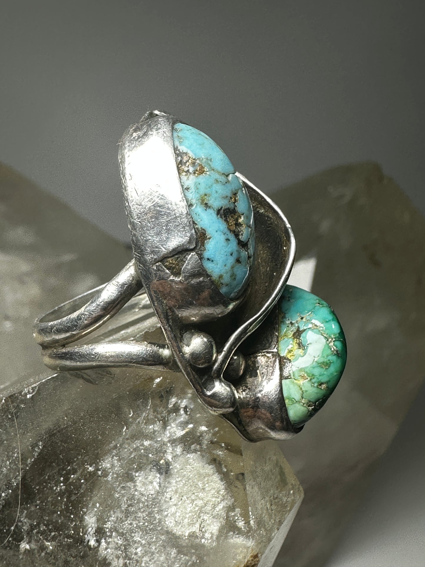 Navajo ring Turquoise band size 6.25 sterling silver women