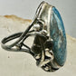 Art Nouveau ring Floral Art Deco leaves band Size 4.25 Sterling Silver women girls