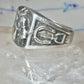 Horse ring horseshoe band southwestern size 10 cowboy sterling silver women men