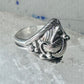 Navajo ring leaves cigar band size 8.50 sterling silver women girls