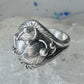 Navajo ring leaves cigar band size 8.50 sterling silver women girls
