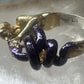 Figurative ring naked lady holding snake band size 7 sterling silver women