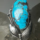 Navajo ring longTurquoise size 6.50 sterling silver women