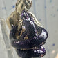 Figurative ring naked lady holding snake band size 7 sterling silver women