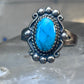 Vintage Turquoise Ring Navajo size 8.75 sterling silver women girls