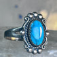 Vintage Turquoise Ring Navajo size 8.75 sterling silver women girls