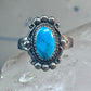 Vintage Turquoise Ring Navajo size 8.75 sterling silver women girls