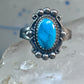 Vintage Turquoise Ring Navajo size 8.75 sterling silver women girls