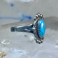 Vintage Turquoise Ring Navajo size 8.75 sterling silver women girls