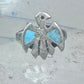 Phoenix Ring Thunderbird turquoise band size 5 figurative sterling silver women girls