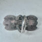 Navajo ring turquoise leaves size 5.5 sterling silver women signed M