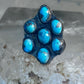 Zuni Ring Turquoise Flower size 6.5 sterling silver women&nbsp;