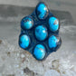 Zuni Ring Turquoise Flower size 6.5 sterling silver women&nbsp;