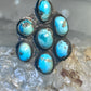 Zuni Ring Turquoise Flower size 6.5 sterling silver women&nbsp;