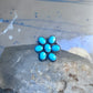 Zuni Ring Turquoise Flower size 8.25 sterling silver women&nbsp;