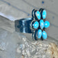 Zuni Ring Turquoise Flower size 8.25 sterling silver women&nbsp;