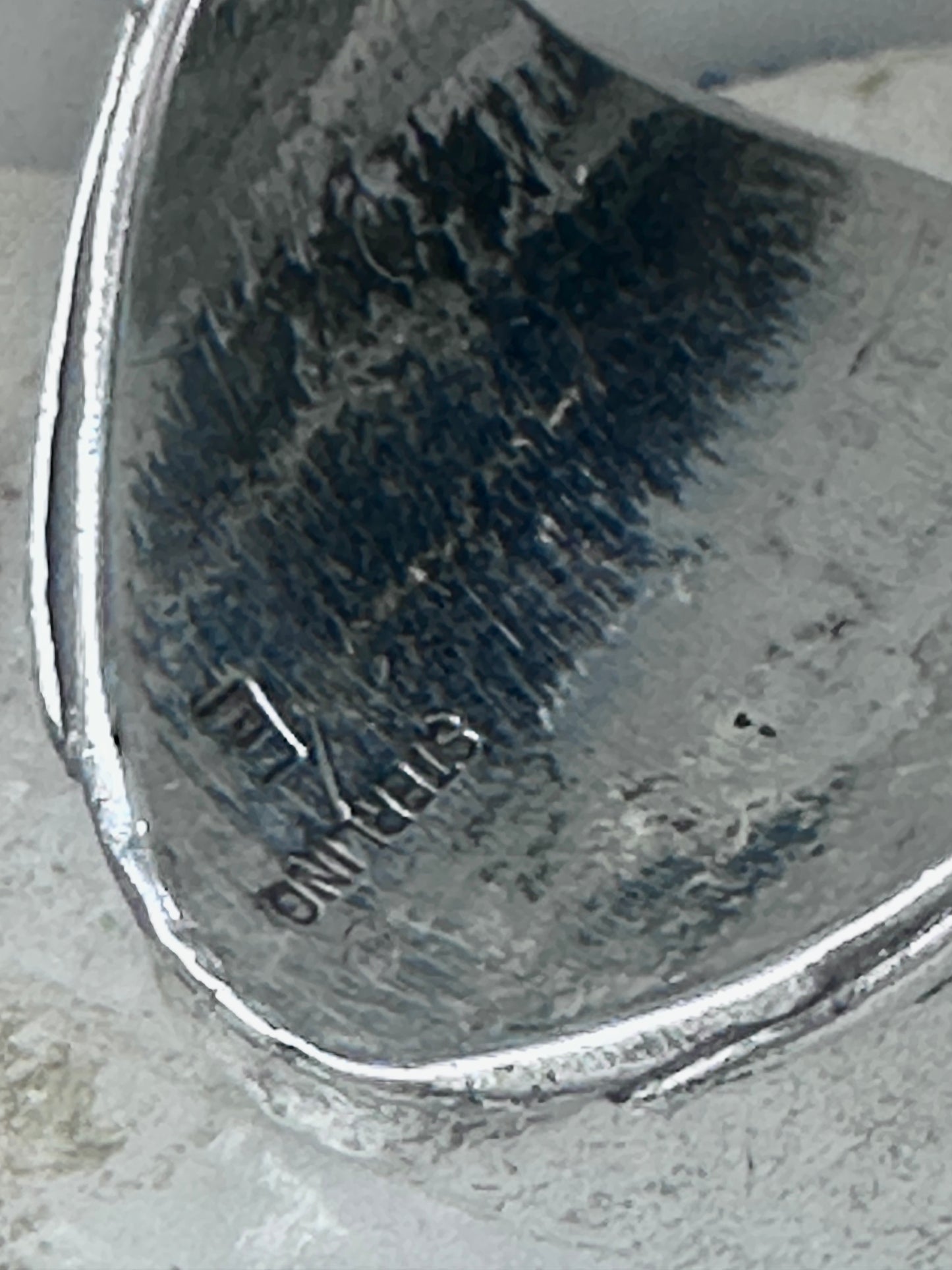 Navajo ring turquoise coral band size 10.75 sterling silver women men