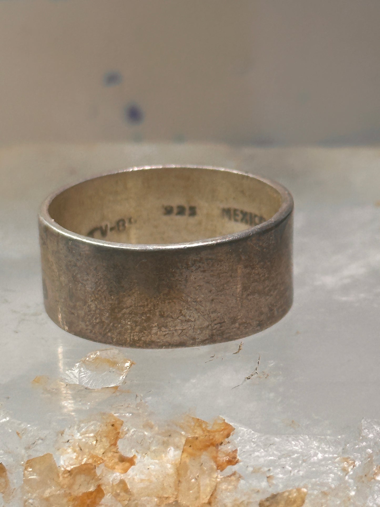 Mexican ring wedding band size 13 sterling silver women men