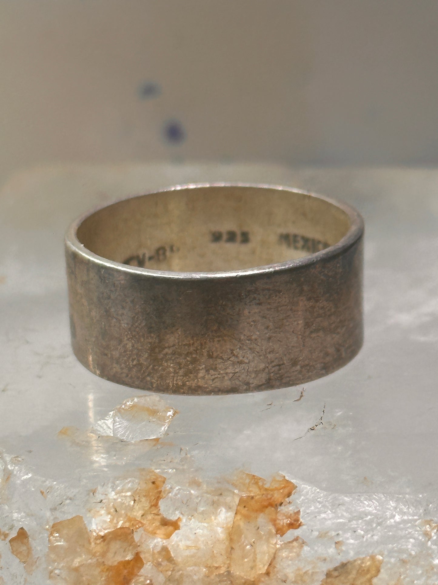 Mexican ring wedding band size 13 sterling silver women men