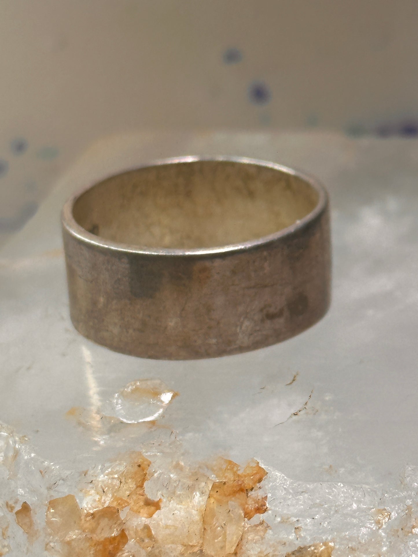 Mexican ring wedding band size 13 sterling silver women men