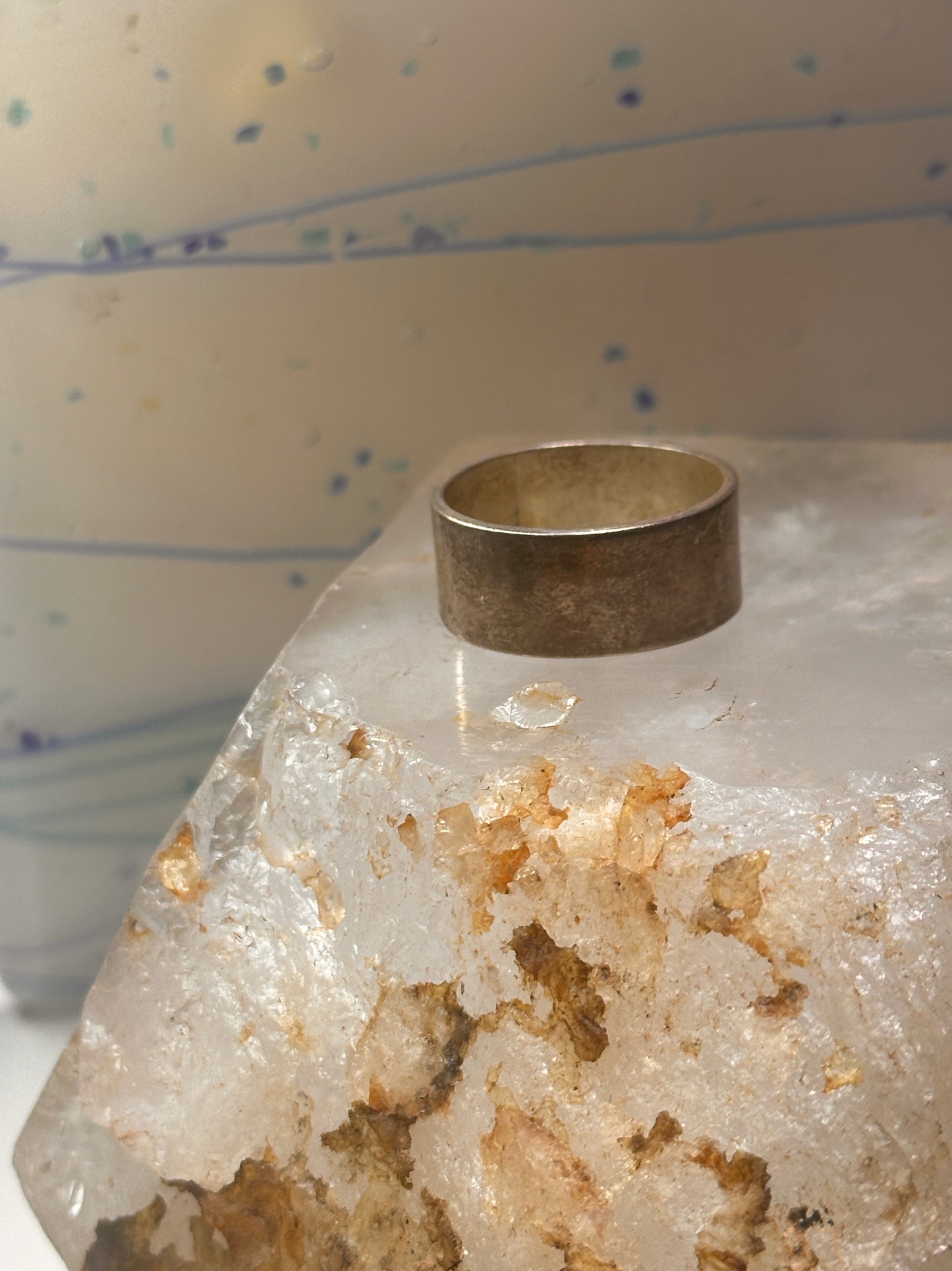 Mexican ring wedding band size 13 sterling silver women men