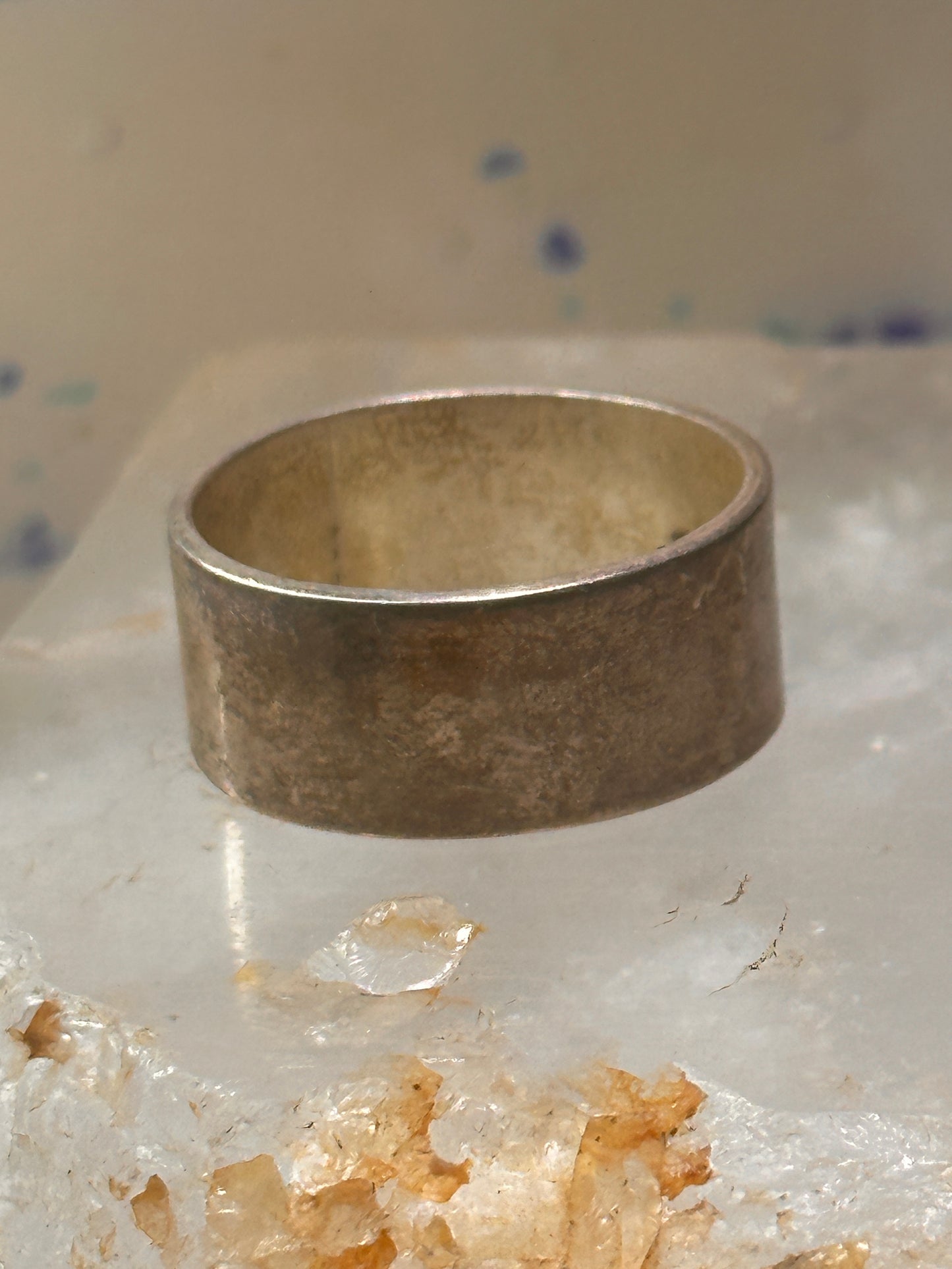 Mexican ring wedding band size 13 sterling silver women men