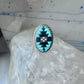 Zuni ring turquoise coral onyx band size 9.75 sterling silver women men