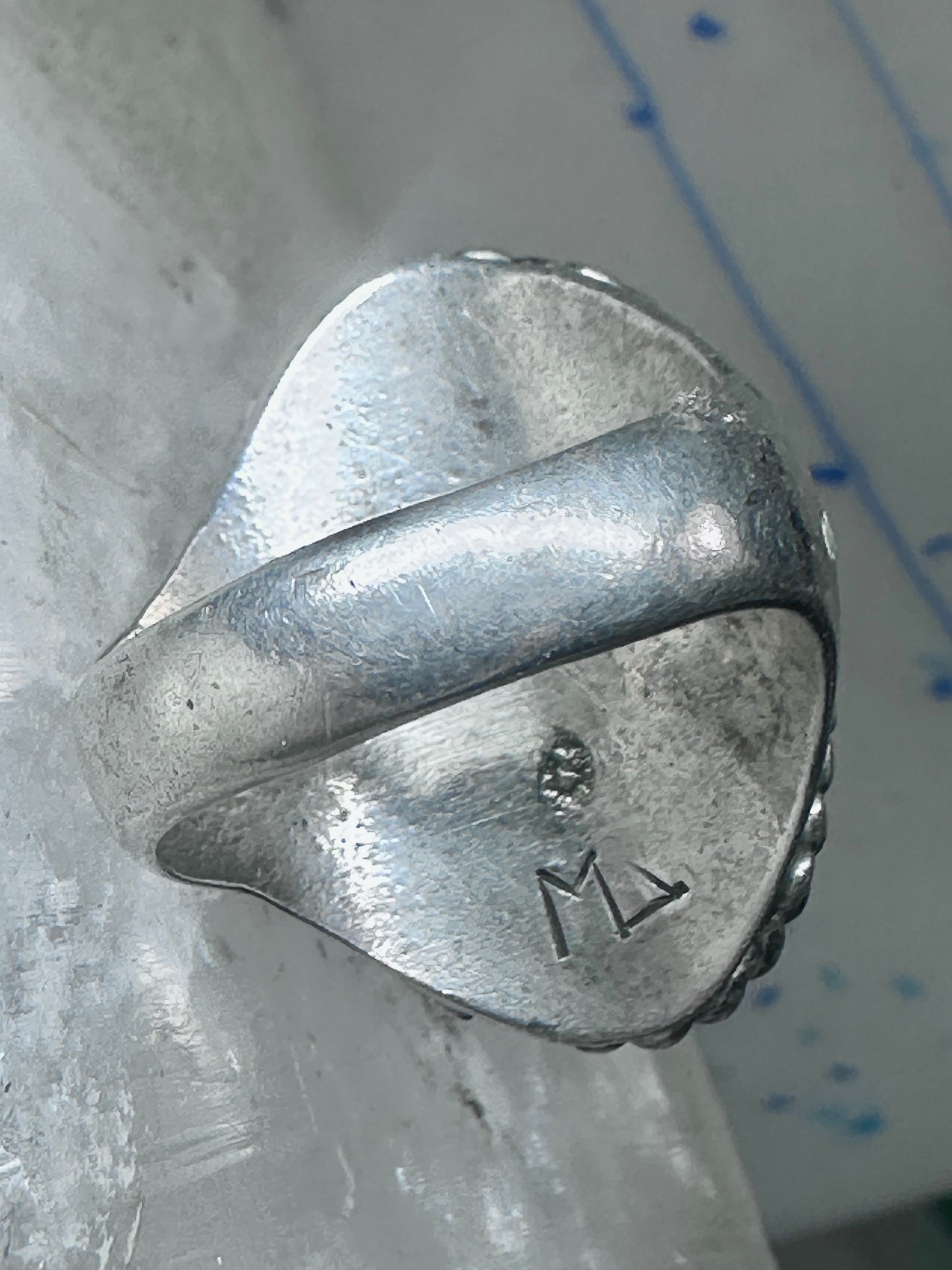 Zuni ring turquoise coral onyx band size 9.75 sterling silver women men