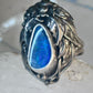 Navajo Ring opal ? size 8.50 sterling silver women men