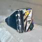 Zuni Ring sun face lapis mother of pearl turquoise size 10.50 sterling silver women men