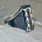 Zuni Ring sun face lapis mother of pearl turquoise size 10.50 sterling silver women men