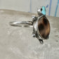 Turtle ring shell turquoise southwest band size 4.25 sterling silver women girls pinky