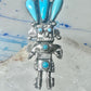 Kachina ring turquoise signed size 6 sterling silver women signed AH