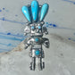 Kachina ring turquoise signed size 6 sterling silver women signed AH